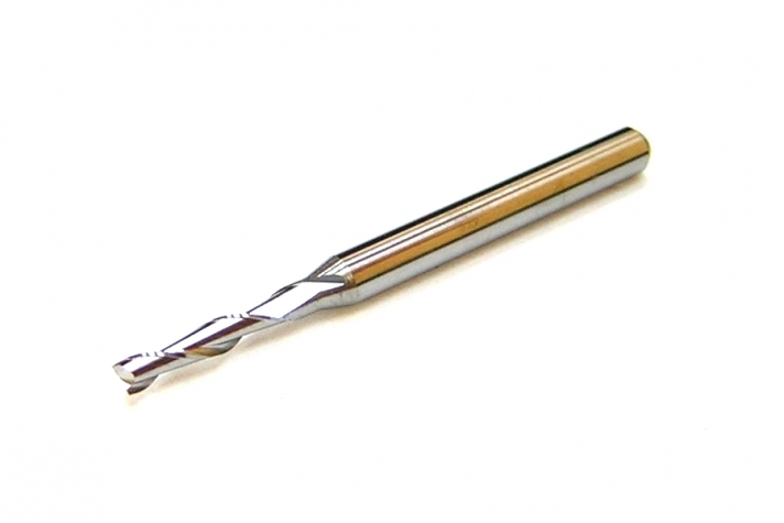 End Mill 2-flute fish (upcut)  1 mm