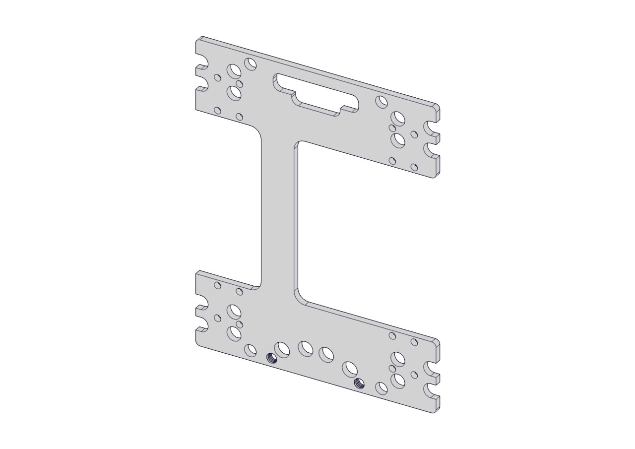 Adapter plate X-axis