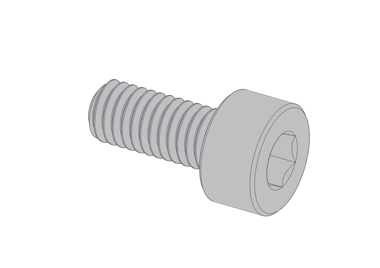 Screw cylinder M3x7 DIN912, 8.8 galvanized