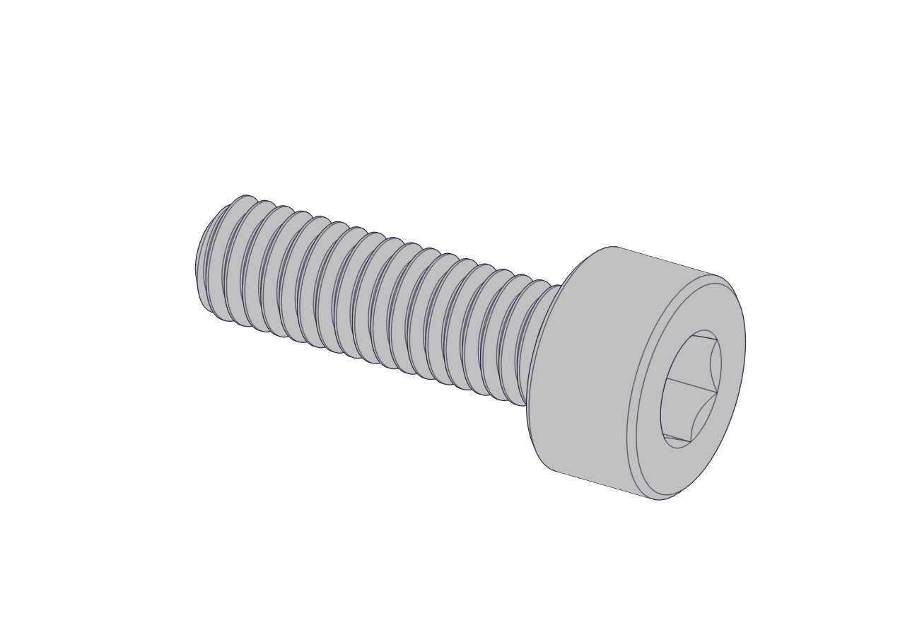 Cylinder head screw M3x10, 8.8 zinc coated